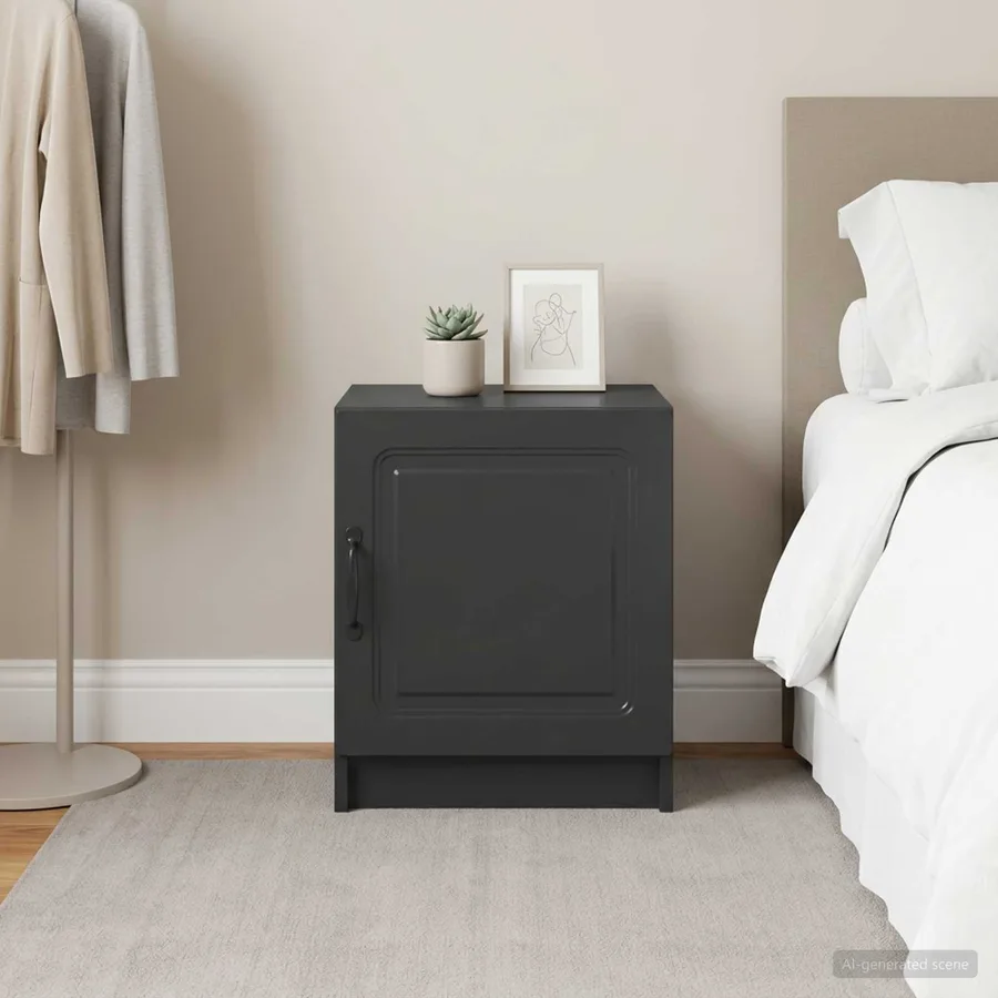 Cabinet de chevet 2 pcs Noir 43 x 34,5 x 47 cm - 4