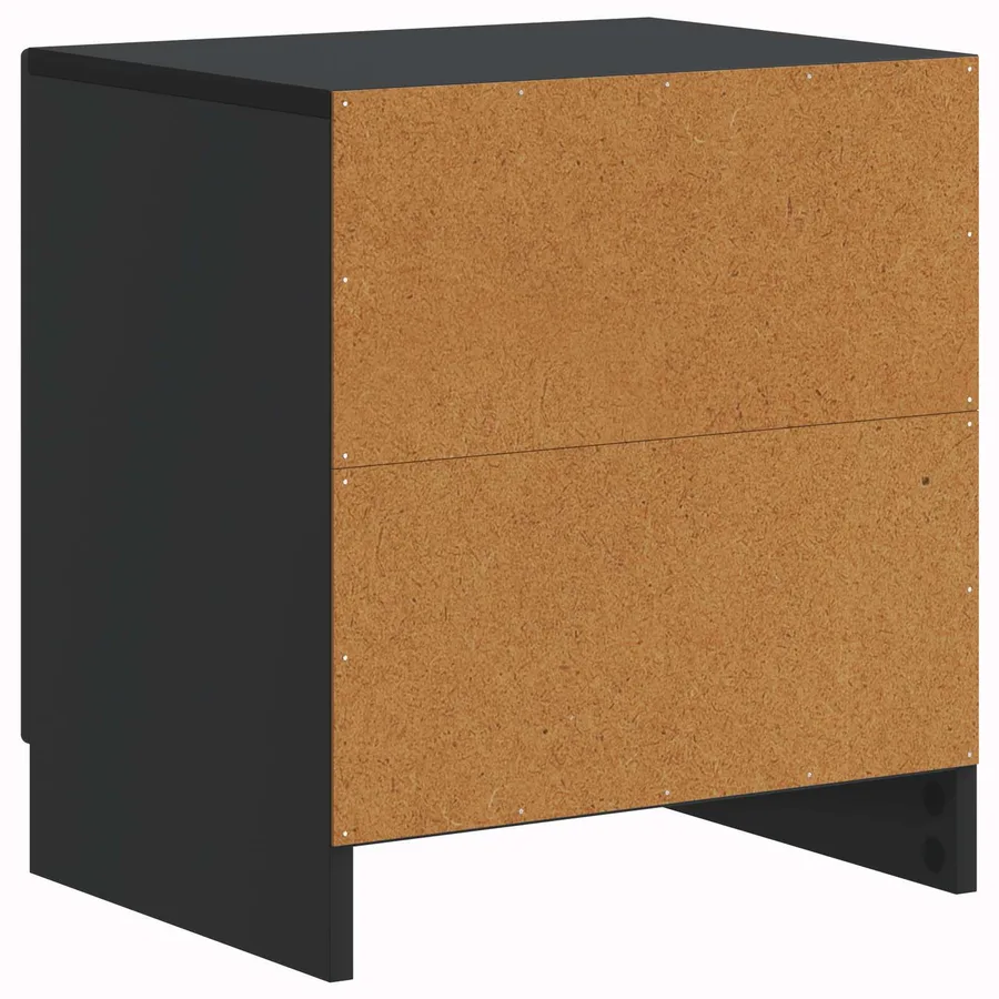 Cabinet de chevet 2 pcs Noir 43 x 34,5 x 47 cm - 8