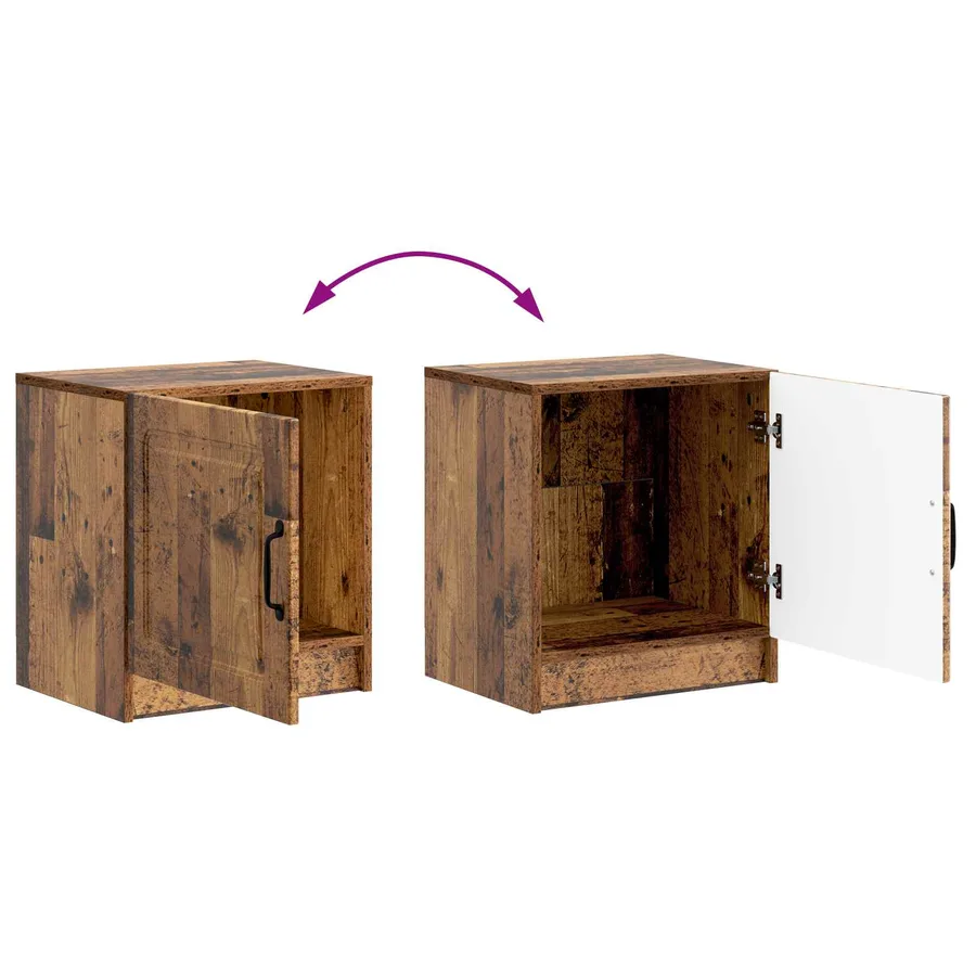 Cabinet de chevet 2 pcs Bois ancien 43 x 34,5 x 47 cm - 12