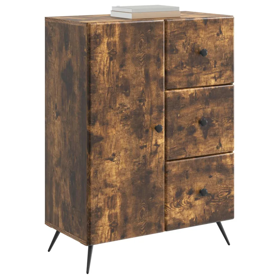 Buffet Chêne fumé 66 x 34,5 x 90 cm Bois d'ingénierie - 3