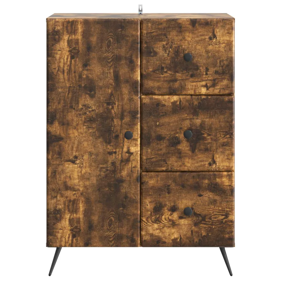 Buffet Chêne fumé 66 x 34,5 x 90 cm Bois d'ingénierie - 6