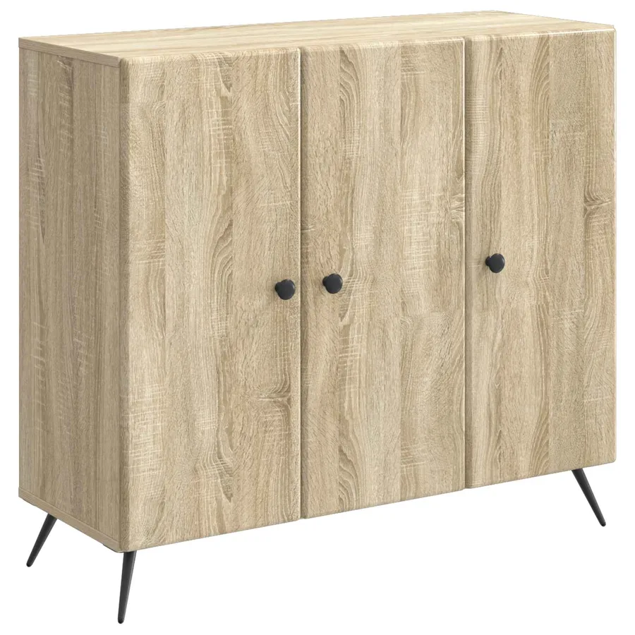 Buffet Chêne Sonoma 89 x 34,5 x 80 cm Bois d'ingénierie - 2