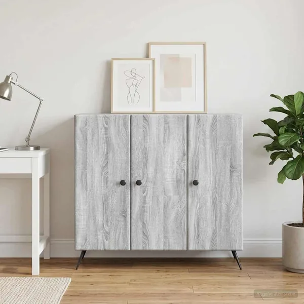 Buffet Sonoma gris 89 x 34,5 x 80 cm Bois d'ingénierie