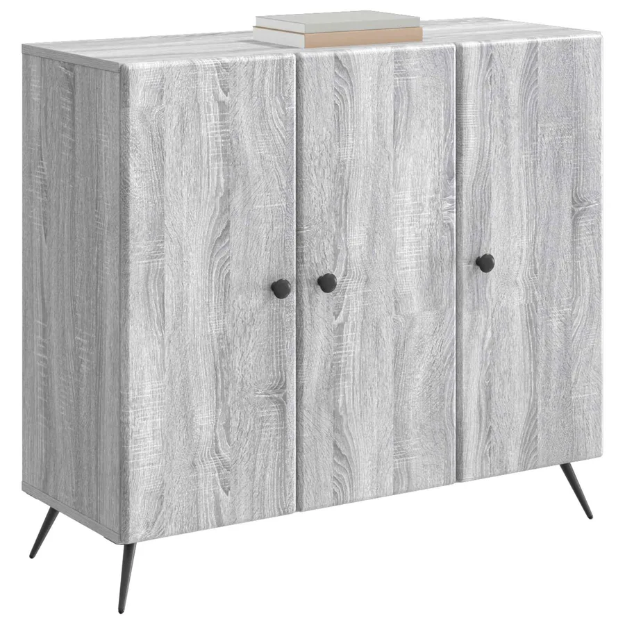 Buffet Sonoma gris 89 x 34,5 x 80 cm Bois d'ingénierie - 3