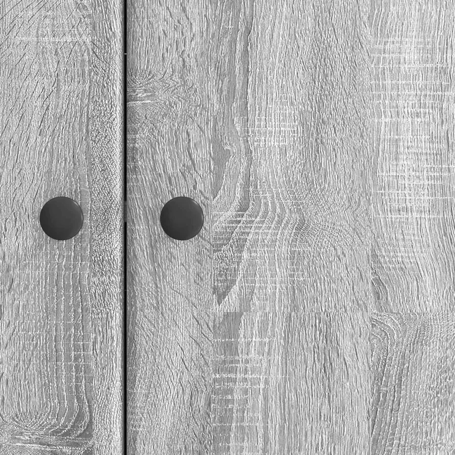 Buffet Sonoma gris 89 x 34,5 x 80 cm Bois d'ingénierie - 8