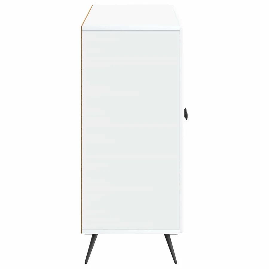 Buffet Blanc 89 x 34,5 x 80 cm Bois d'ingénierie - 7