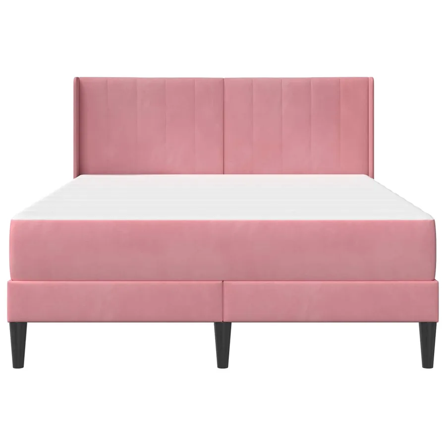Cadre de lit avec matelas Rose 120 x 200 cm Velours - 6