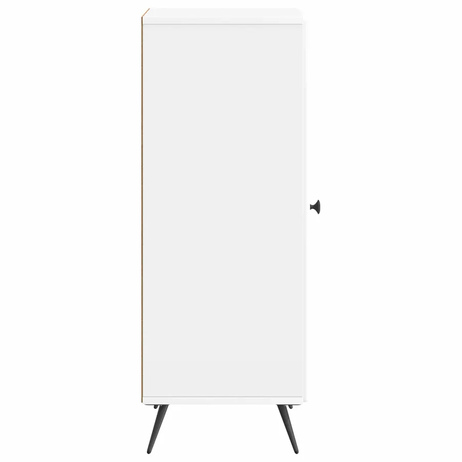 Buffet Blanc brillant 33 x 34,5 x 90 cm Bois d'ingénierie - 7