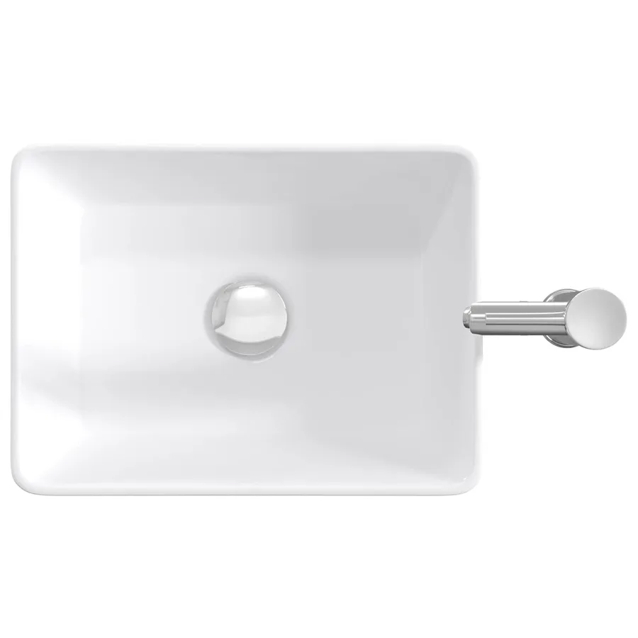 Lavabo de salle de bains Chrome 40,5 x 30,5 x 13 cm métal - 7