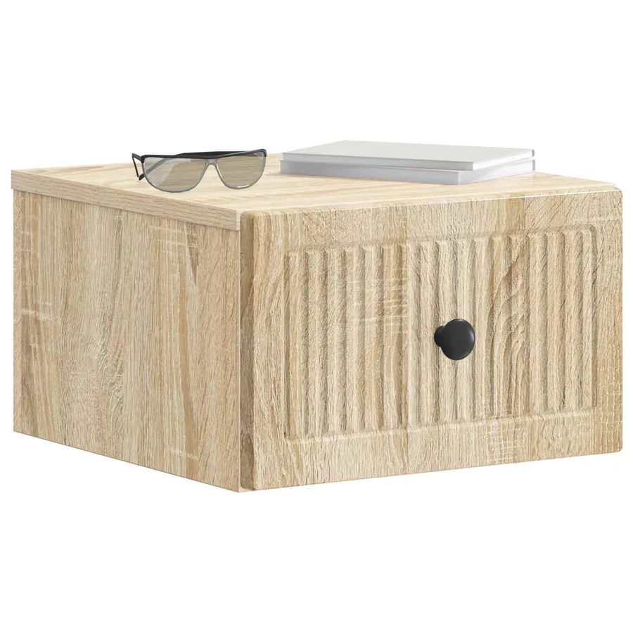 Cabinet de chevet mural 2 pcs Chêne Sonoma 33 x 34,5 x 20 cm - 3