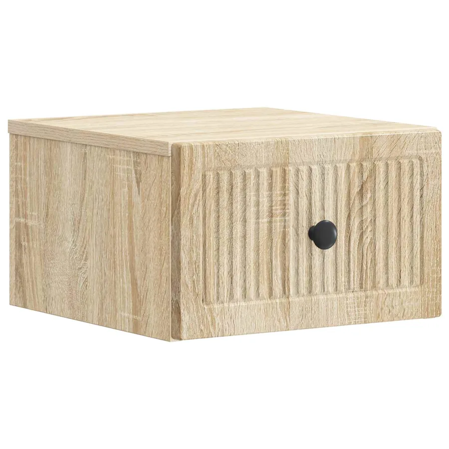 Cabinet de chevet mural 2 pcs Chêne Sonoma 33 x 34,5 x 20 cm - 5