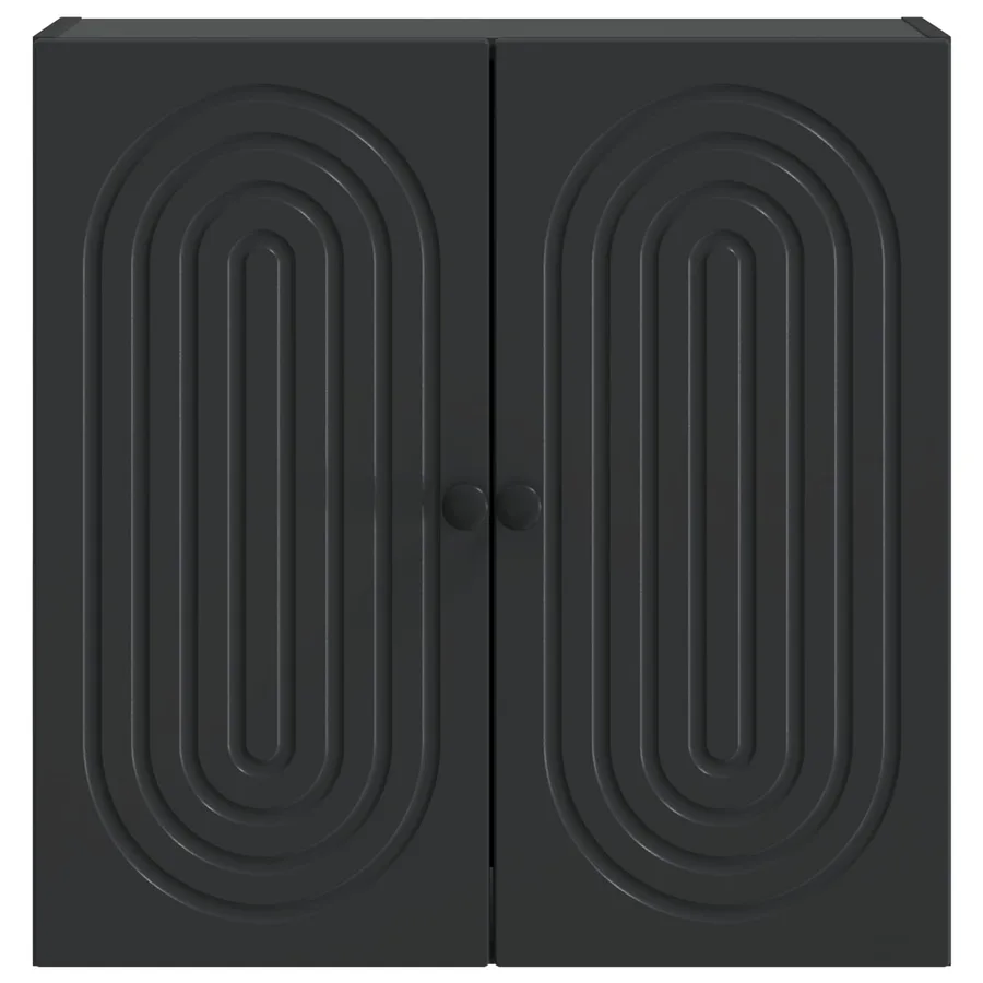 Armoire Murale Noir 59 x 31 x 60 cm Bois d'ingénierie - 4