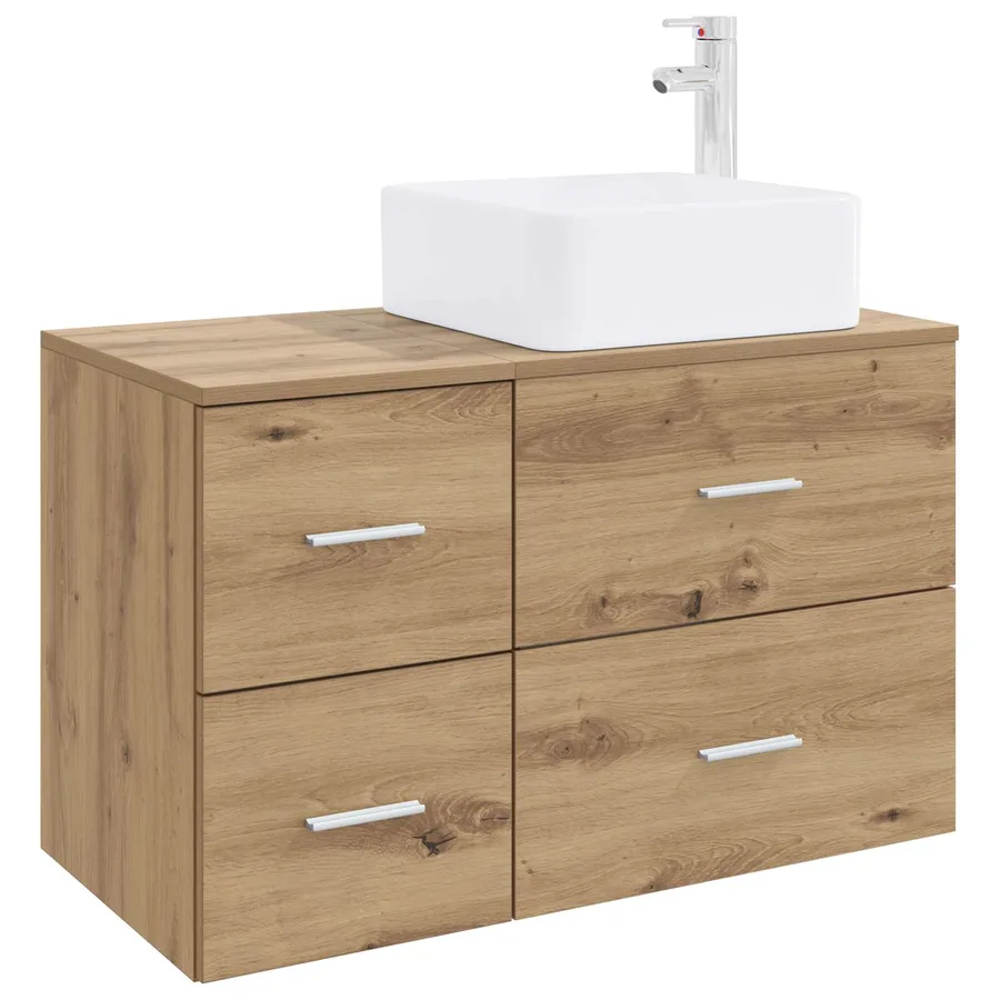 Ensemble de mobilier de salle de bain 2 pc Chêne artisanal - 2