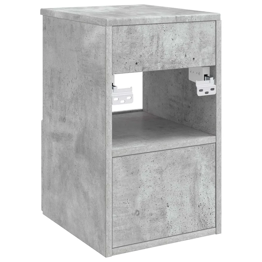 Armoire de salle de bain Gris béton 30 x 44,5 x 50 cm - 7