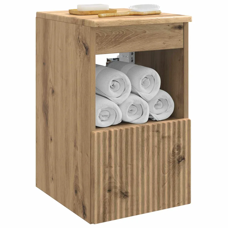Armoire de salle de bain Chêne artisanal 30 x 44,5 x 50 cm - 3