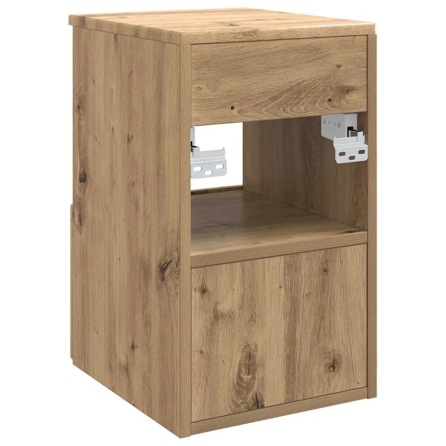 Armoire de salle de bain Chêne artisanal 30 x 44,5 x 50 cm - 7
