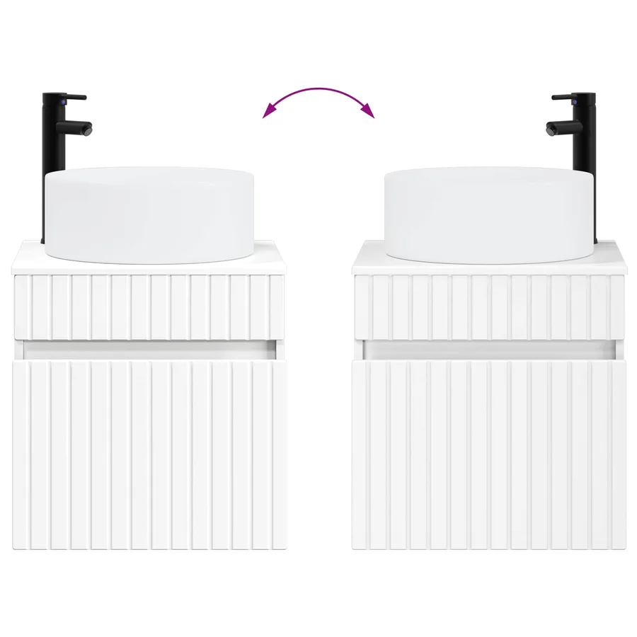 Ensemble d'armoire de salle de bain 4 pcs Blanc - 13