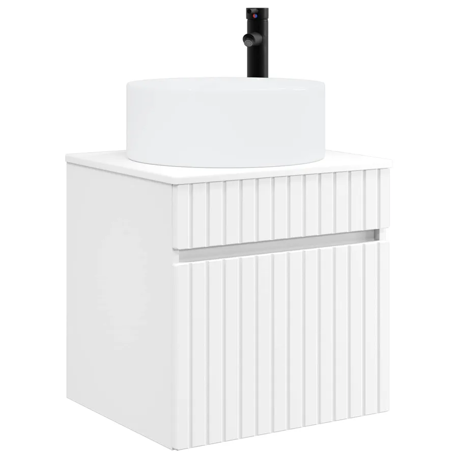 Ensemble d'armoire de salle de bain 4 pcs Blanc - 5