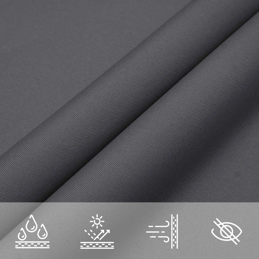 Voile d'ombre Anthracite 6 x 2,5 m 100 % polyester Oxford - 6