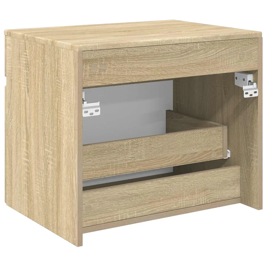 Cabinet de Salle de Bain Mural Chêne Sonoma 59 x 44,5 x 50 cm - 5