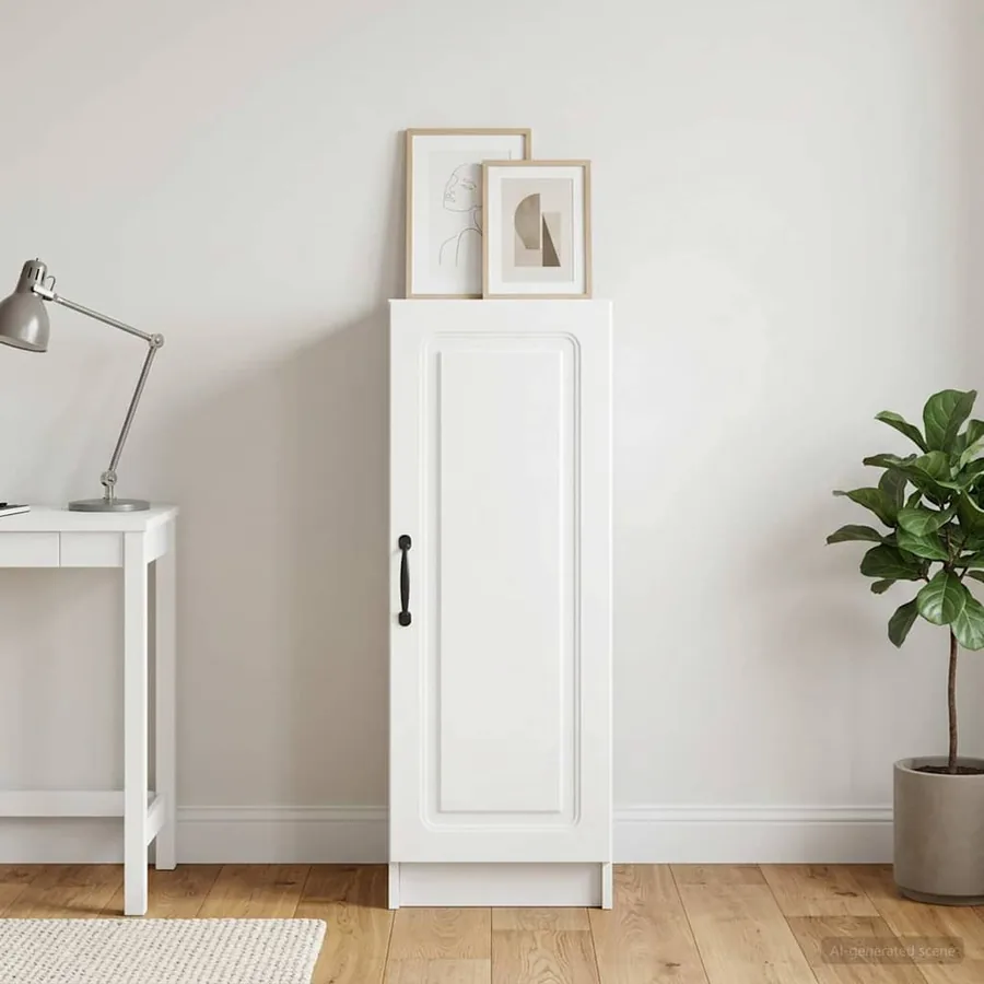 Buffet Blanc 33 x 34,5 x 87 cm Bois d'ingénierie