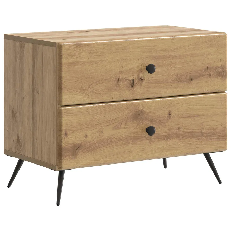 Cabinet de chevet Chêne artisanal 62 x 34,5 x 47,5 cm - 2