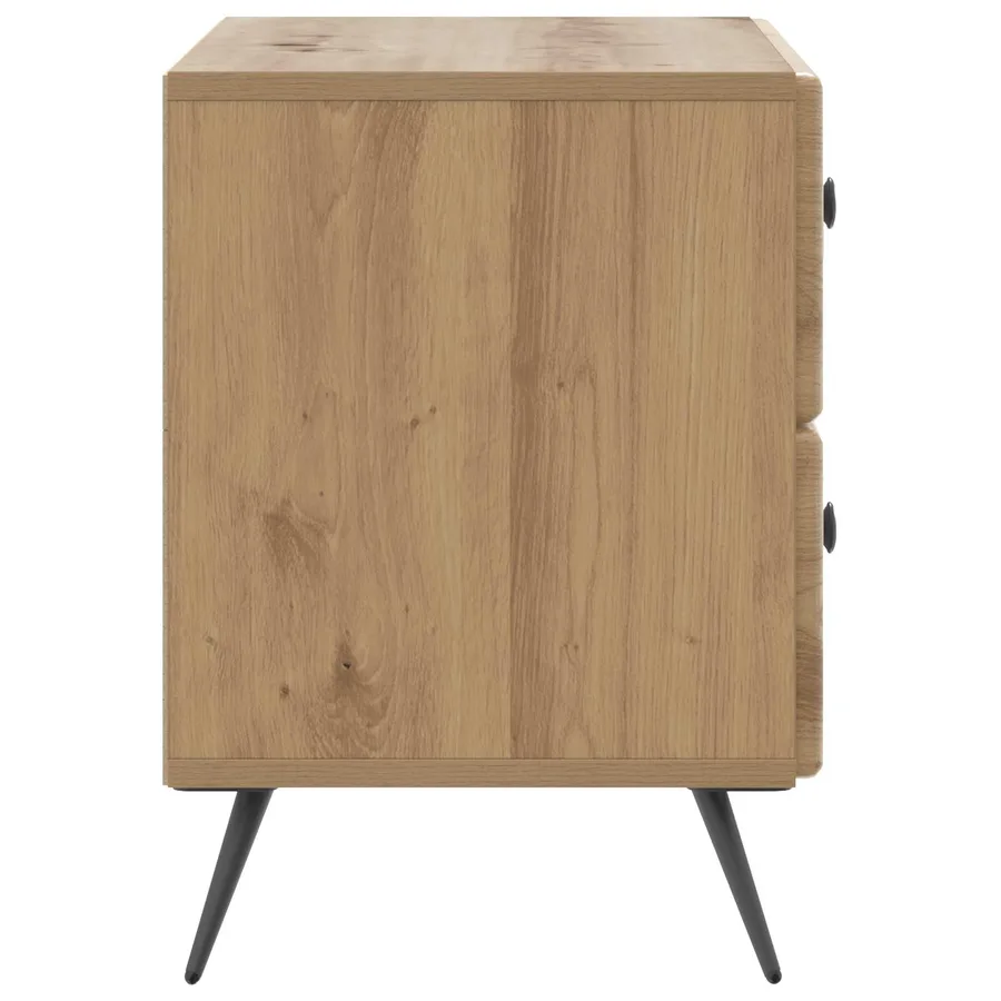 Cabinet de chevet Chêne artisanal 62 x 34,5 x 47,5 cm - 6