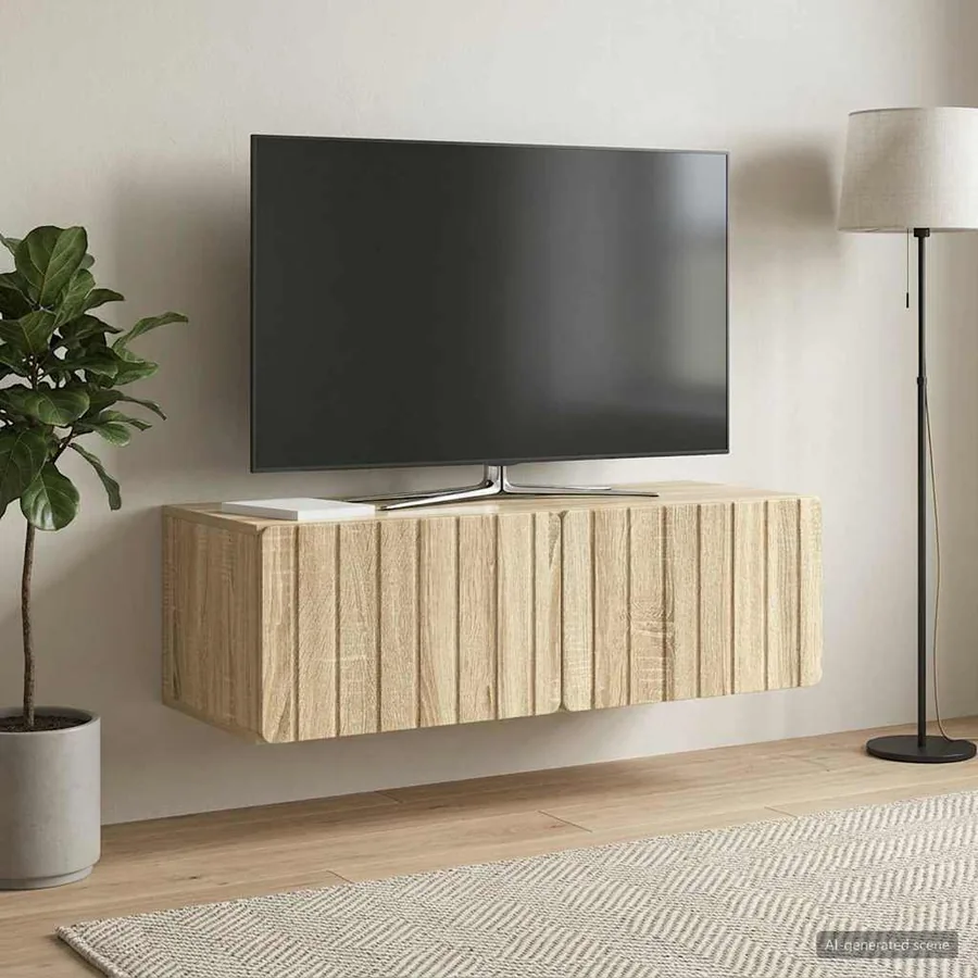 Meuble TV mural 98 x 41 x 30 cm Chêne Sonoma Bois d'ingénierie