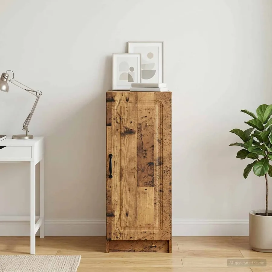 Buffet Bois ancien 33 x 34,5 x 87 cm Bois d'ingénierie