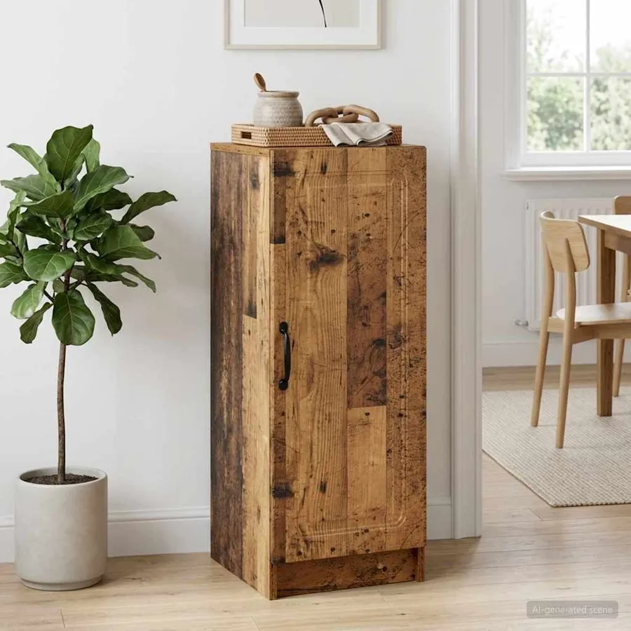 Buffet Bois ancien 33 x 34,5 x 87 cm Bois d'ingénierie - 4