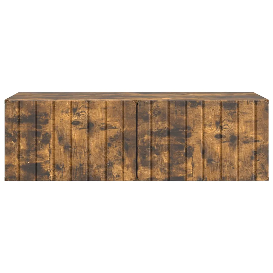 Meuble TV mural 98 x 41 x 30 cm Chêne fumé Bois d'ingénierie - 6