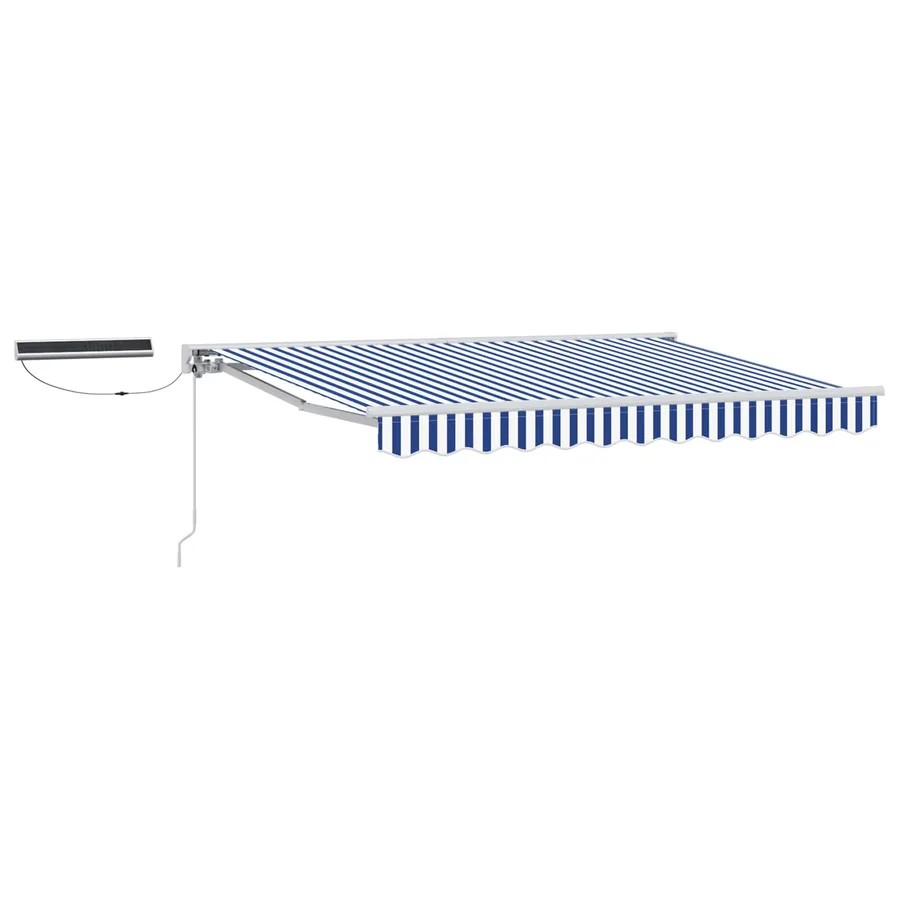 Auvent rétractable électrique Bleu et Blanc 2,5 x 2 m - 2