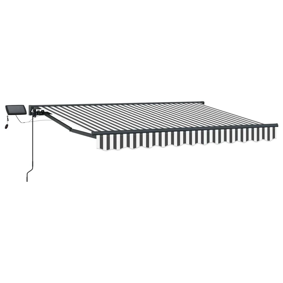 Cadre de store manuel avec LEDs Anthracite et blanc 2,5 x 2 m - 2