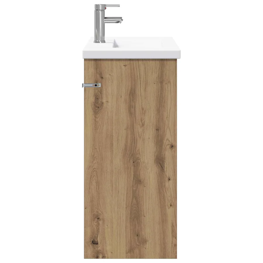 Ensemble de mobilier de salle de bain Chêne artisanal - 6
