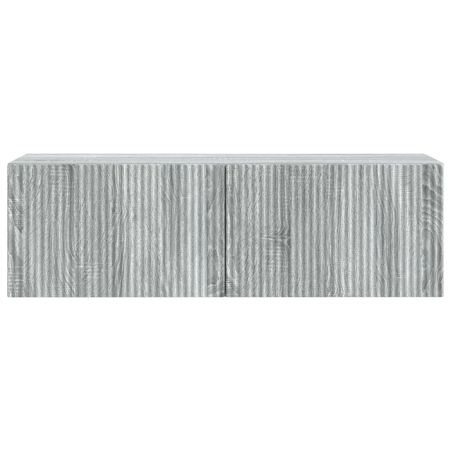Meuble TV mural Sonoma gris 98 x 31 x 30 cm Bois d'ingénierie - 6
