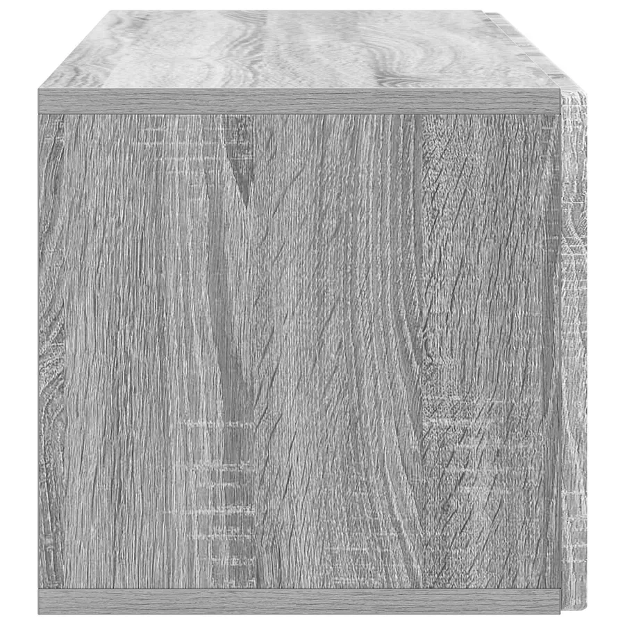 Meuble TV mural Sonoma gris 98 x 31 x 30 cm Bois d'ingénierie - 7