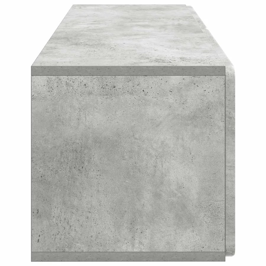 Meuble TV mural 98 x 31 x 30 cm Gris béton Bois d'ingénierie - 7
