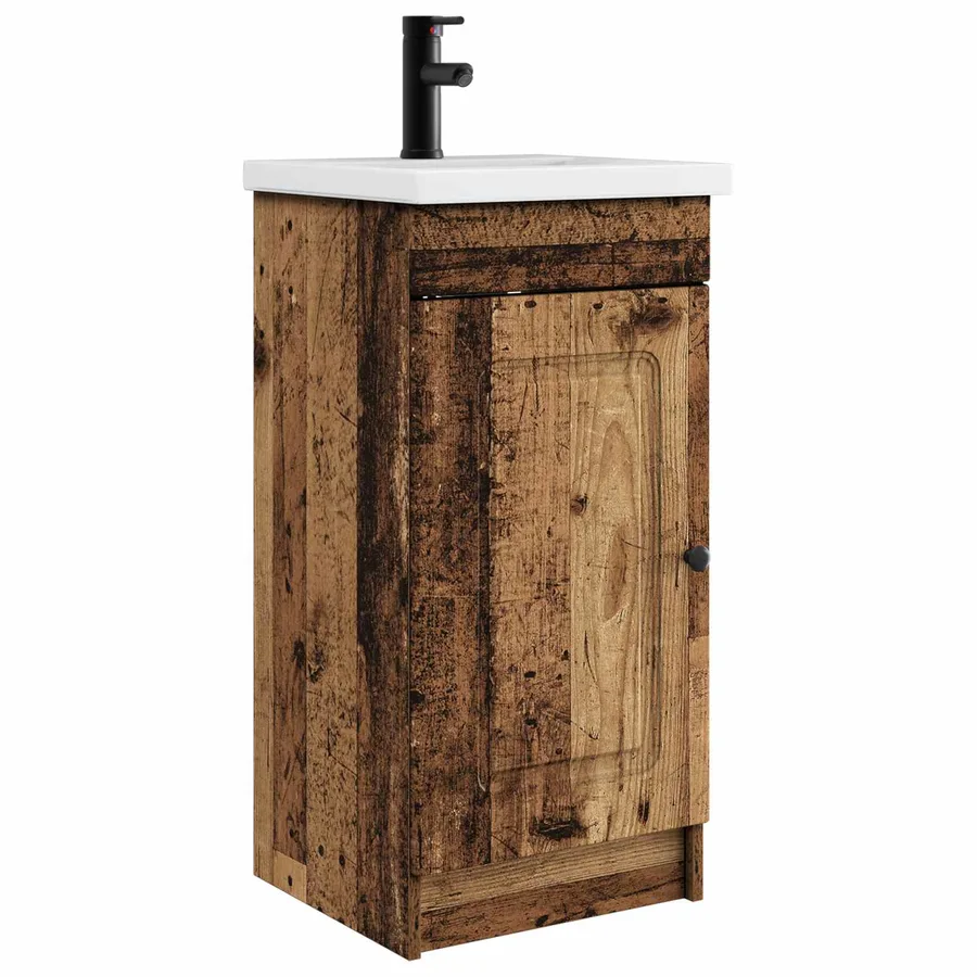 Meuble de salle de bain avec évier Bois ancien - 2