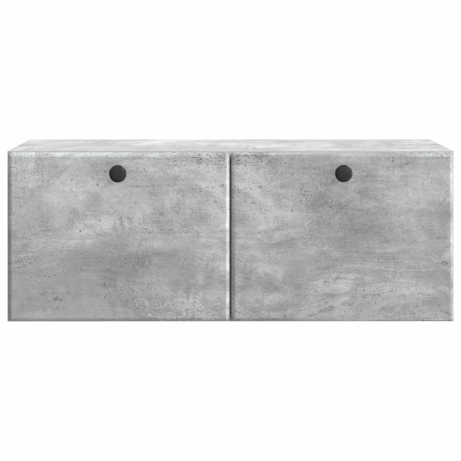 Meuble TV mural 78,5 x 31 x 30 cm Gris béton Bois d'ingénierie - 6