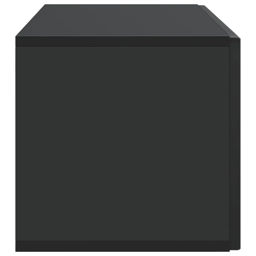 Meuble TV mural Noir 98 x 31 x 30 cm Bois d'ingénierie - 7