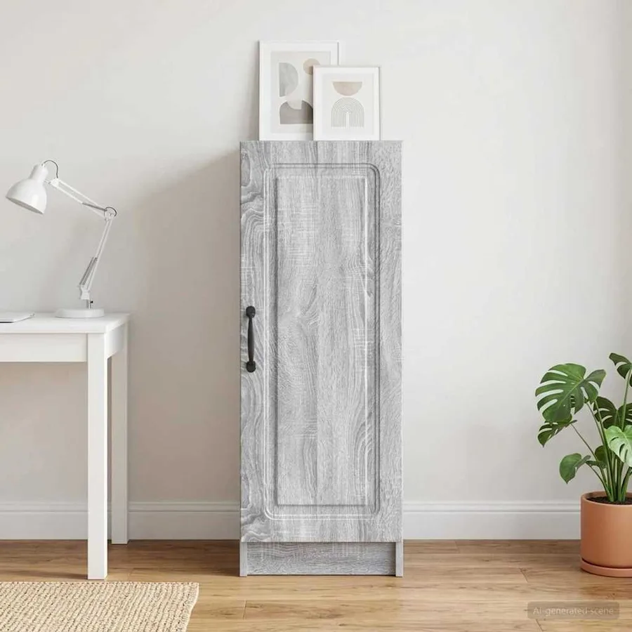 Buffet Sonoma gris 33 x 34,5 x 87 cm Bois d'ingénierie - 4