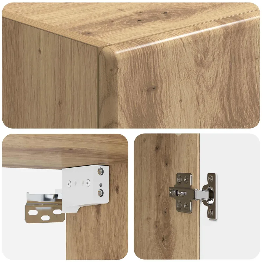 Armoire Murale 33 x 34,5 x 90 cm Bois d'ingénierie - 7
