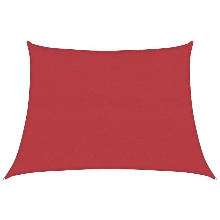 Voile d'ombrage 160 g/m² Rouge 4/5x3 m PEHD - 2