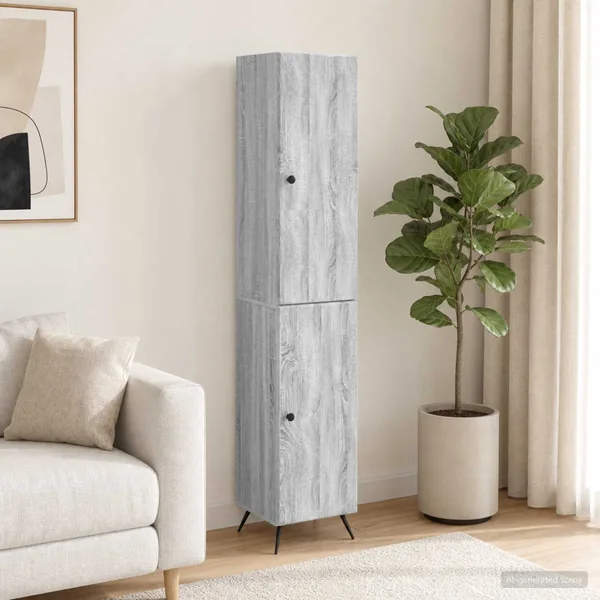 Ensemble de Meubles 2 pcs Sonoma gris Bois d'ingénierie