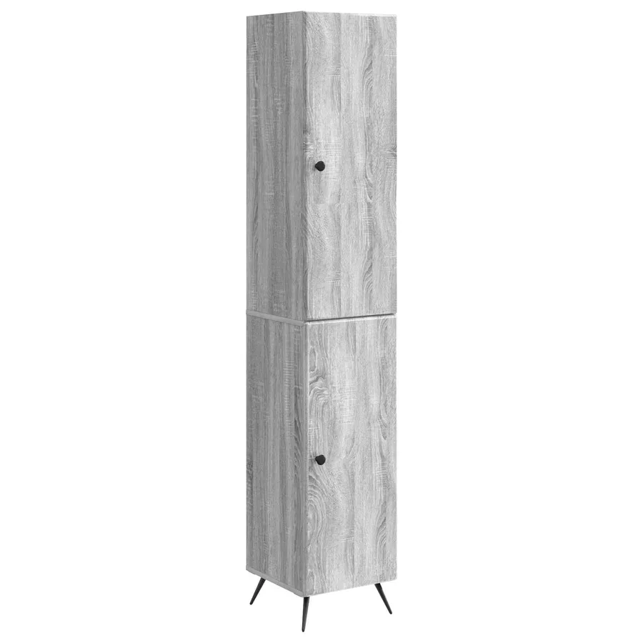 Ensemble de Meubles 2 pcs Sonoma gris Bois d'ingénierie - 2