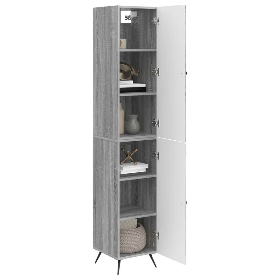 Ensemble de Meubles 2 pcs Sonoma gris Bois d'ingénierie - 3