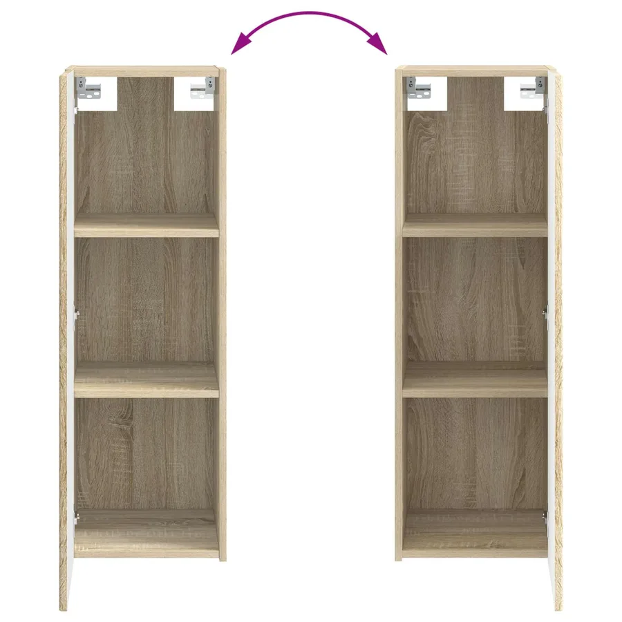 Ensemble de mobilier de salle de bain 4 pcs Chêne Sonoma - 10