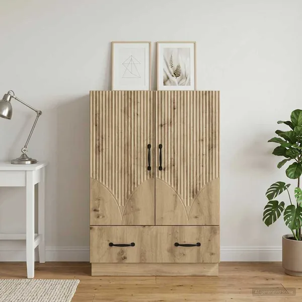 Buffet Chêne artisanal 66 x 34,5 x 92 cm Bois d'ingénierie