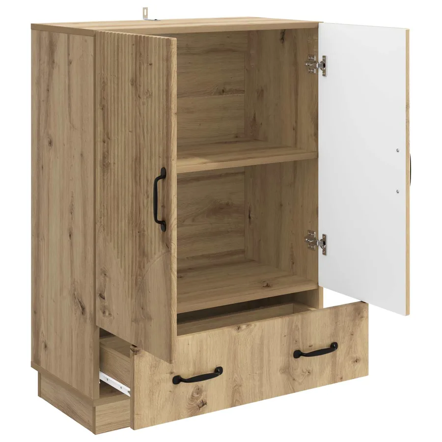 Buffet Chêne artisanal 66 x 34,5 x 92 cm Bois d'ingénierie - 4