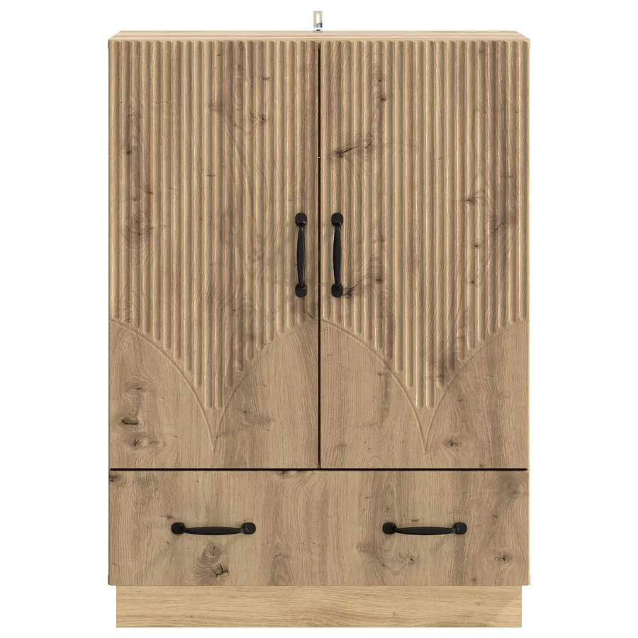Buffet Chêne artisanal 66 x 34,5 x 92 cm Bois d'ingénierie - 5
